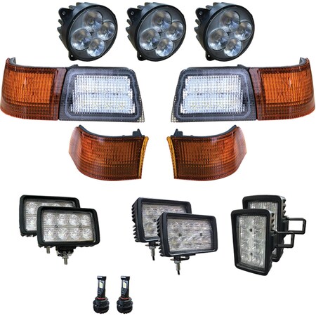 Tiger Lights 12V Complete LED Light Kit For Case/IH Magnum 180 Off-Road Light; CaseKit-4